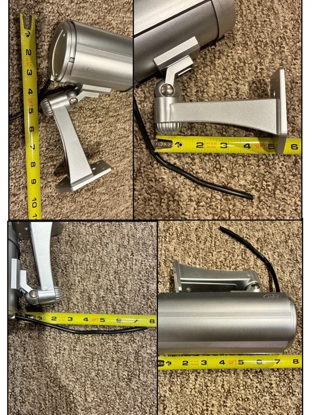 NWT Imitation Security Cameras with Flashing Red LED, (3)